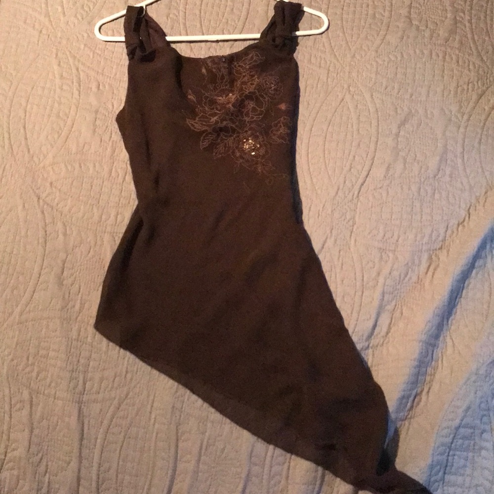 Asymmetrical SHEER shirt